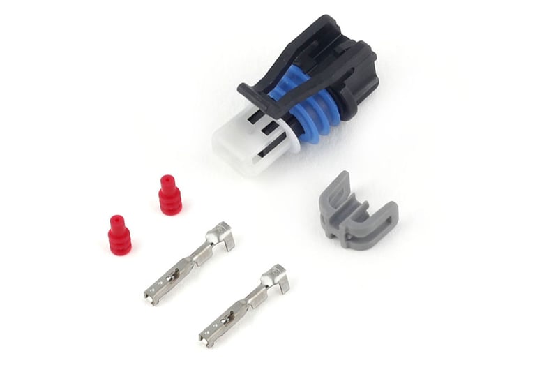 Haltech Plug and Pins Only - Delphi 2 Pin GM style Air temp (Grey) HT-030410