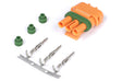 Haltech Plug and Pins Only - Delphi 3 pin GM Style MAP Sensor Orange HT-030420