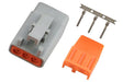 Haltech Plug and Pins Only - Male Deutsch DTM-3 Connector (7.5 Amp) HT-031001