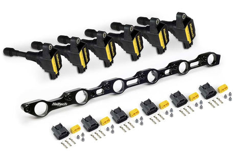 Haltech R35 Coil Bracket Kit for Toyota JZ- Includes bracket , coils and connectors - HT-120200