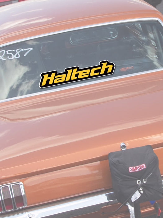 Haltech Logo Colour Sticker - Yellow