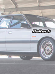 Haltech Logo Sticker Black and White