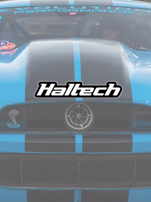 Haltech Logo Sticker Black and White