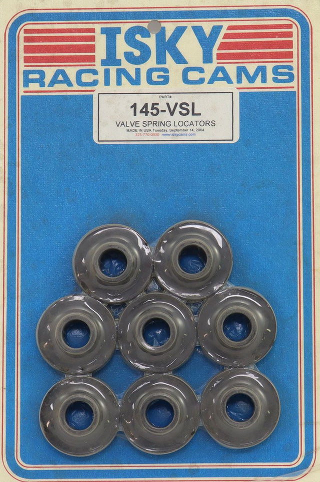 ISKY Chrome Moly Steel Valve Spring Locators .060" Thick (ISK145-VSL) ISK145-VSL