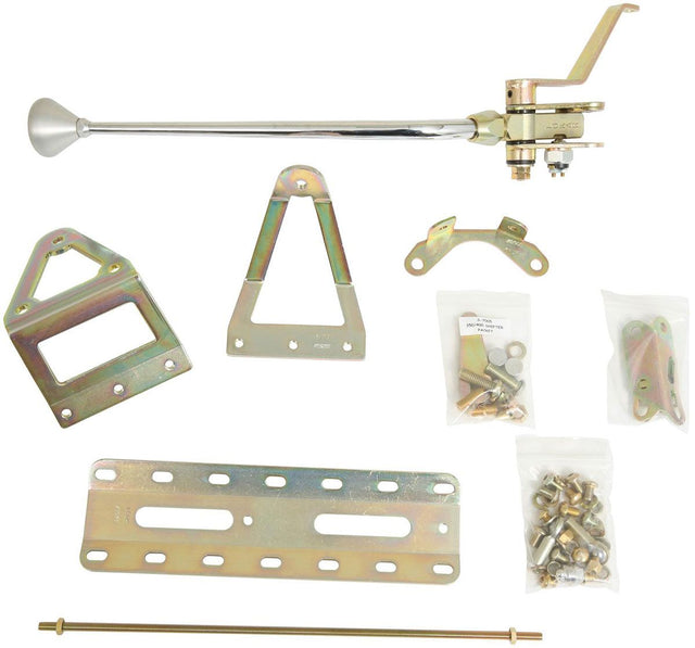 Lokar Single Bend 16" Shifter with Brushed Mushroom Knob (LK-CM350BM) LK-CM350BM