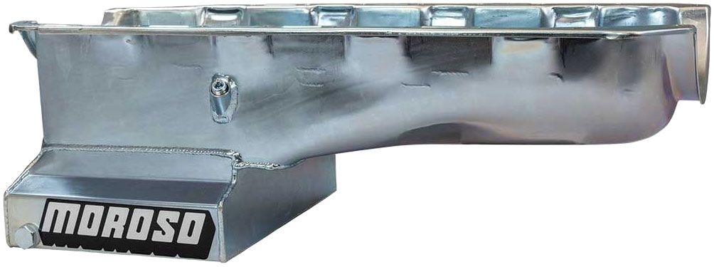 Moroso Fabricated 6 Qt (5.7L) Rear Sump Oil Pan, 8" Deep (MO20416)