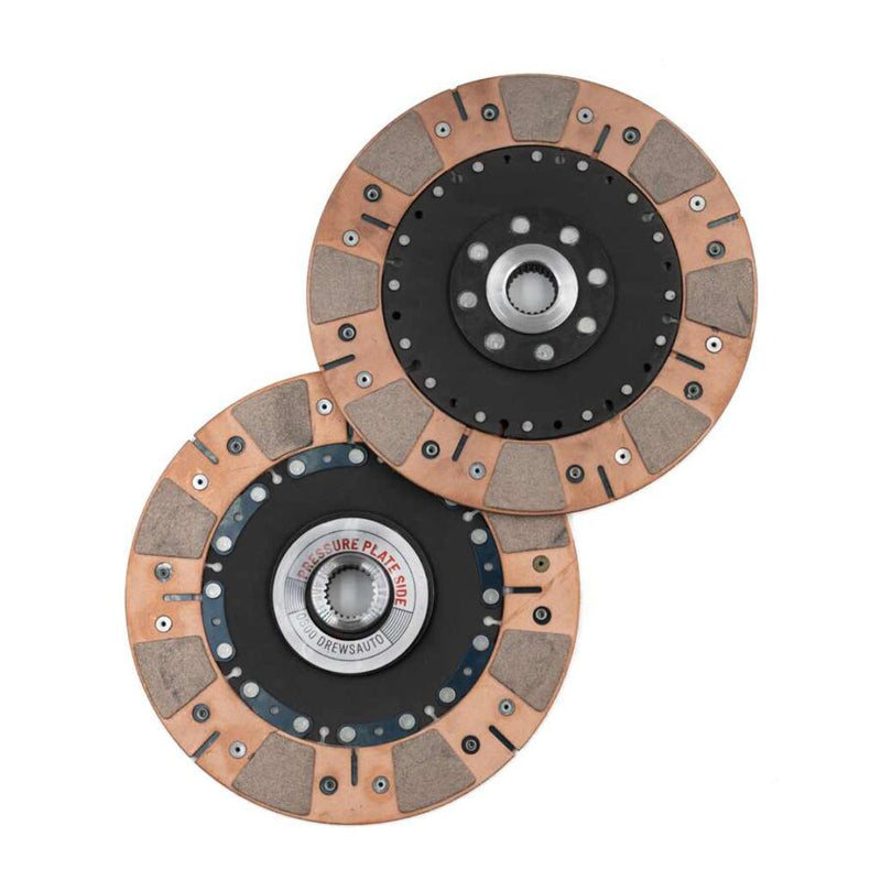 Stage 9 RB Twin Plate - 225mm Swaggle Ceramic Clutch Kit - 1250nm - Drews 225-TWIN-RB-SSCC-2