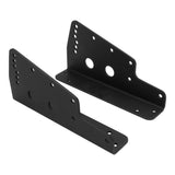 Proflow Aluminium Race Seat Mounting Brackets, Pair, Aluminium, Universal, Black - PFE-A400-BK PFE-A400-BK