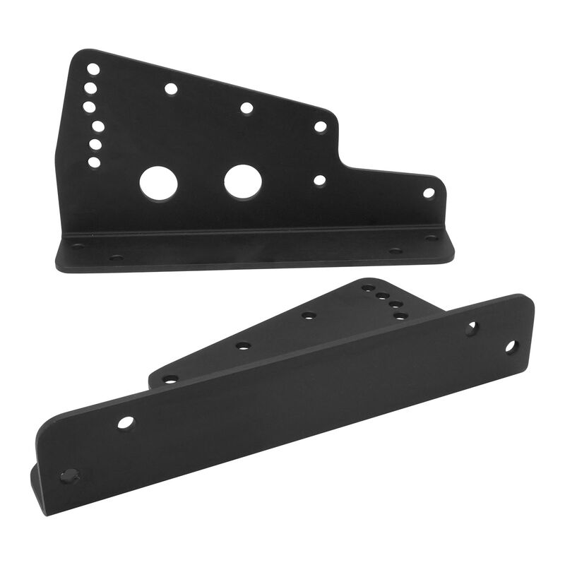 Proflow Aluminium Race Seat Mounting Brackets, Pair, Aluminium, Universal, Black - PFE-A400-BK