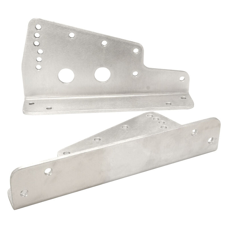 Proflow Aluminium Race Seat Mounting Brackets, Pair, Aluminium, Universal, Silver - PFE-A400-S