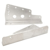 Proflow Aluminium Race Seat Mounting Brackets, Pair, Aluminium, Universal, Silver - PFE-A400-S