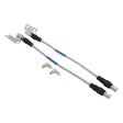 Proflow Brake Hose Kit, Stainless Steel Braided PTFE Hose, ADR Approved, Suit Wilwood Calipers, For Ford, XW-XF, ZC-ZL, Disc Front , Pair - PFE-BH2000-SS-KIT PFE-BH2000-SS-KIT