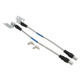 Proflow Brake Hose Kit, Stainless Steel Braided PTFE Hose, ADR Approved, Suit Wilwood Calipers, For Ford, XW-XF, ZC-ZL, Disc Front , Pair - PFE-BH2000-SS-KIT PFE-BH2000-SS-KIT