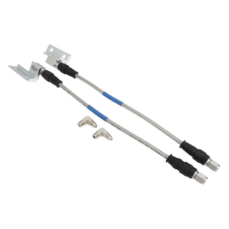 Proflow Brake Hose Kit, Stainless Steel Braided PTFE Hose, ADR Approved, Suit Wilwood Calipers, For Ford, XW-XF, ZC-ZL, Disc Front , Pair - PFE-BH2000-SS-KIT PFE-BH2000-SS-KIT