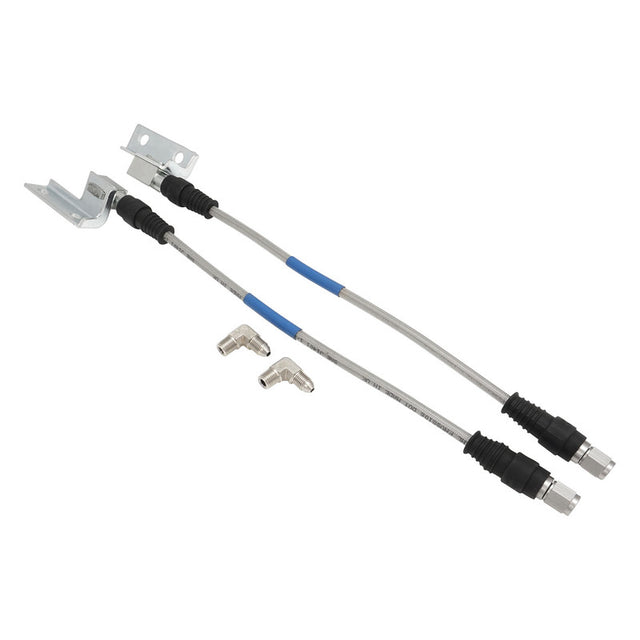 Proflow Brake Hose Kit, Stainless Steel Braided PTFE Hose, ADR Approved, Suit Wilwood Calipers, For Ford, XW-XF, ZC-ZL, Disc Front , Pair - PFE-BH2000-SS-KIT PFE-BH2000-SS-KIT