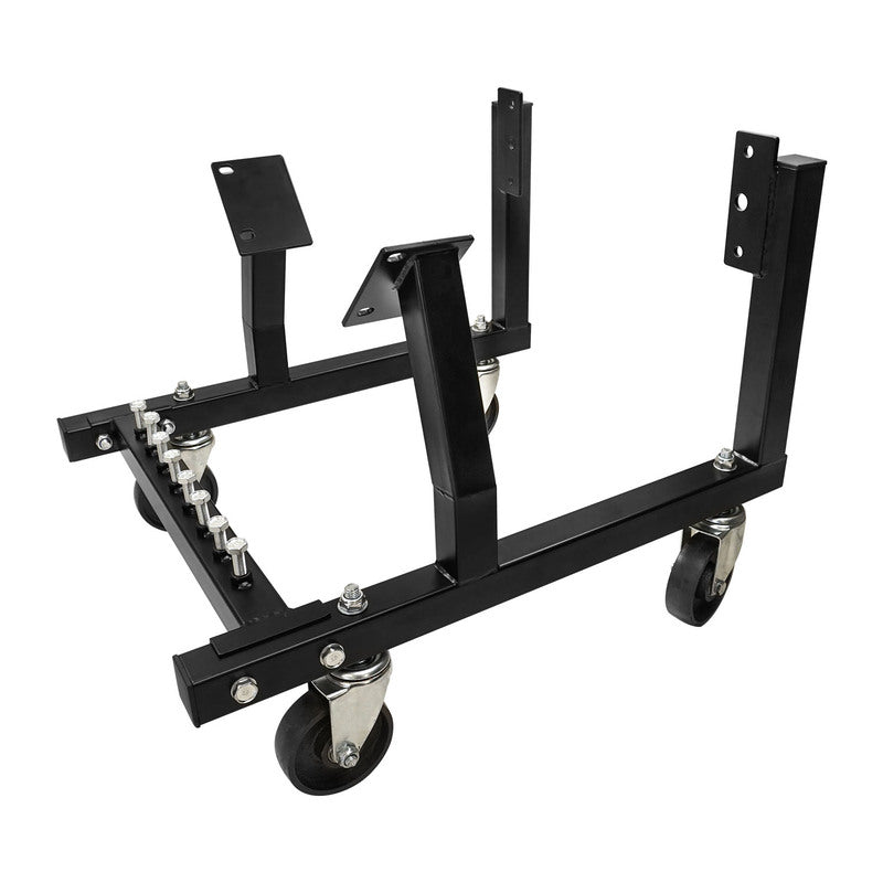 Proflow Engine Dolly Cradle, Heavy Duty, Suit GM LS Engines, 4'' Cast Iron Wheels, 40mm Square Tube, Black Powder Coated, Kit - PFE-EN10139 PFE-EN10139