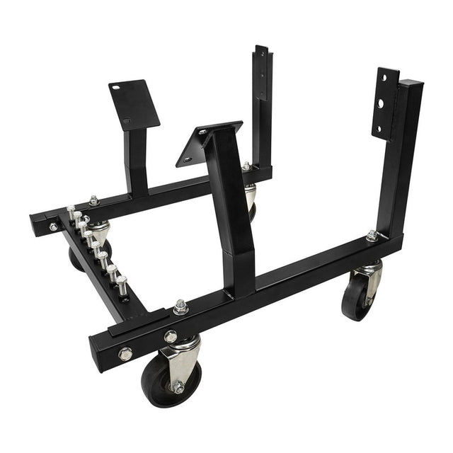 Proflow Engine Dolly Cradle, Heavy Duty, Suit GM LS Engines, 4'' Cast Iron Wheels, 40mm Square Tube, Black Powder Coated, Kit - PFE-EN10139 PFE-EN10139
