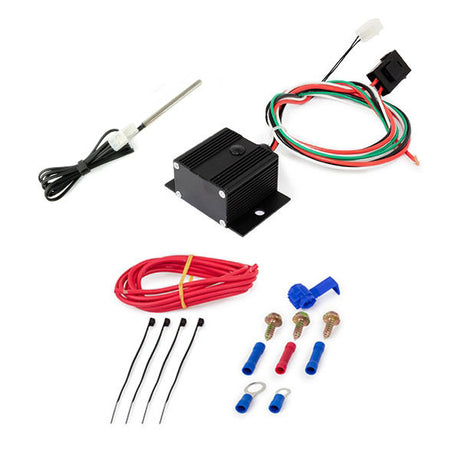 Proflow Adjustable Electric Fan Controller Wiring Harness Kit, Probe Thermostat, 150-240 Degree F, Black - PFE-HC7111BK PFE-HC7111BK