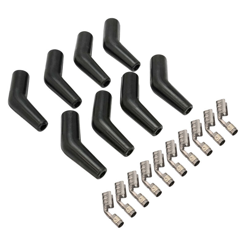 Proflow SuperMax Wire, 135 Degree Spark Plug Boot And Terminal Kit, 8 Boots, 10 Terminals, Kit - PFE-L135SPBTKT PFE-L135SPBTKT