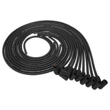 Proflow SuperMax Wire, Ignition Lead Kit, 8.5mm Spiral Core, Black, 90 Deg Plug, Hei & Socket Cap, Universal, V8 with Separator Set - PFE-L85090BK PFE-L85090BK