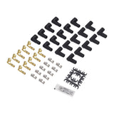 Proflow SuperMax Wire, Ignition Lead Kit, 8.5mm Spiral Core, Red, Ceramic 90 Deg Plug, Hei & Socket Cap, Universal, V8 with Separator Set - PFE-L85090RC