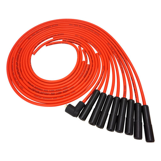 Proflow SuperMax Wire, Ignition Lead Kit, 8.5mm Spiral Core, Red, Ceramic Straight Plug, Hei & Socket Cap, Universal, V8 with Separator Set - PFE-L85180RC PFE-L85180RC