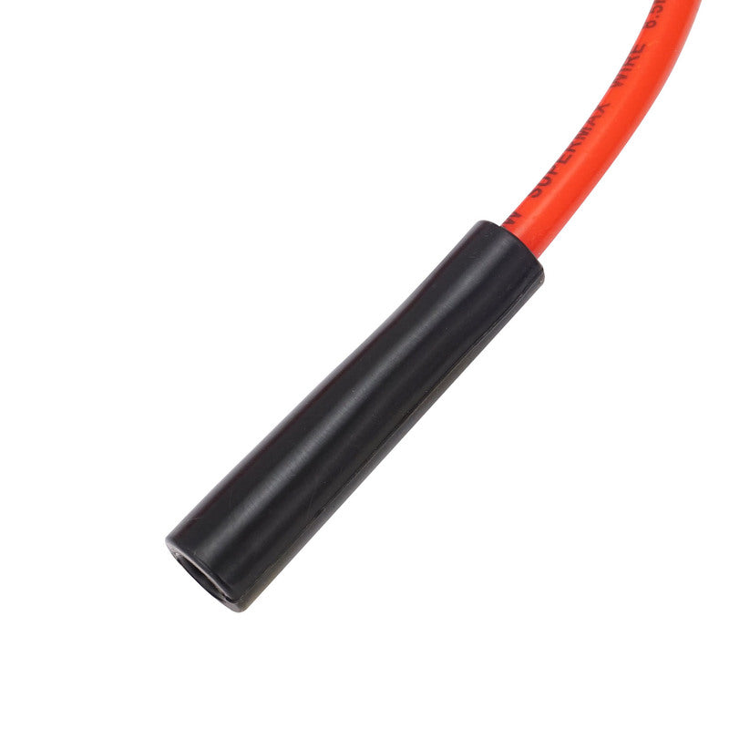 Proflow SuperMax Wire, Ignition Lead Kit, 8.5mm Spiral Core, Red, Straight Plug, Hei & Socket Cap, Universal, V8 with Separator Set - PFE-L85180R