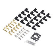 Proflow SuperMax Wire, Ignition Lead Kit, 8.5mm Spiral Core, Red, Dual Fit Straight & 90 Deg Plug, Hei & Socket Cap, Universal, V8 with Separators - PFE-L851890R