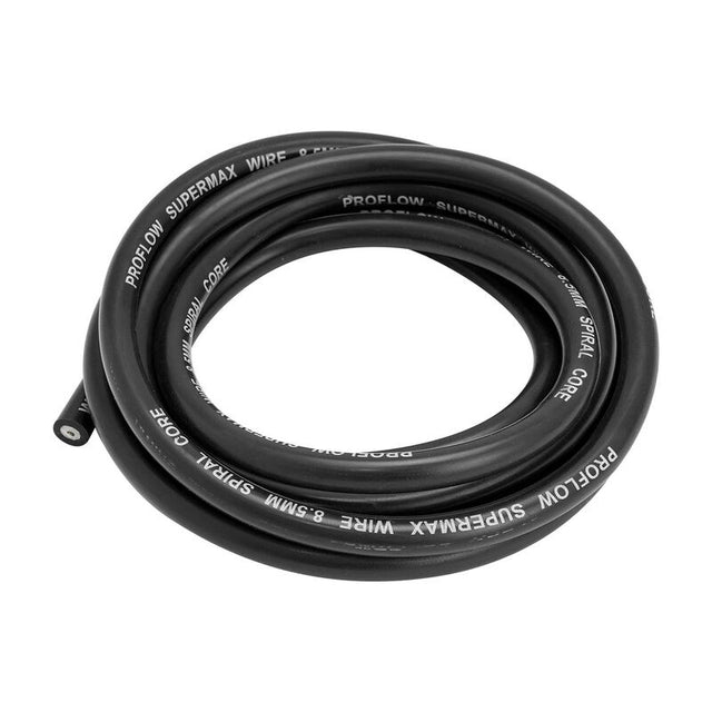 Proflow SuperMax Wire, 8.5mm Spiral Core, 50 ohm/ft, Black, 2 Metre Length - PFE-L852MB PFE-L852MB