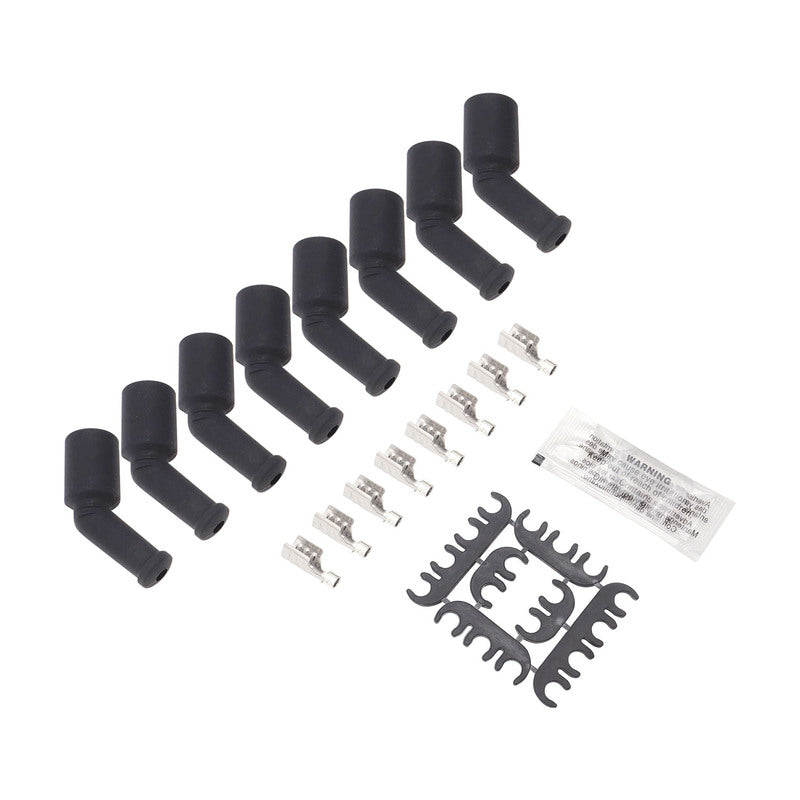 Proflow SuperMax Wire, Ignition Lead Kit, 8.5mm Spiral Core, Red, Coil Relocation Kit, Cut To Length, LS Chevrolet, Holden Commodore, Set - PFE-L85LSCTFR