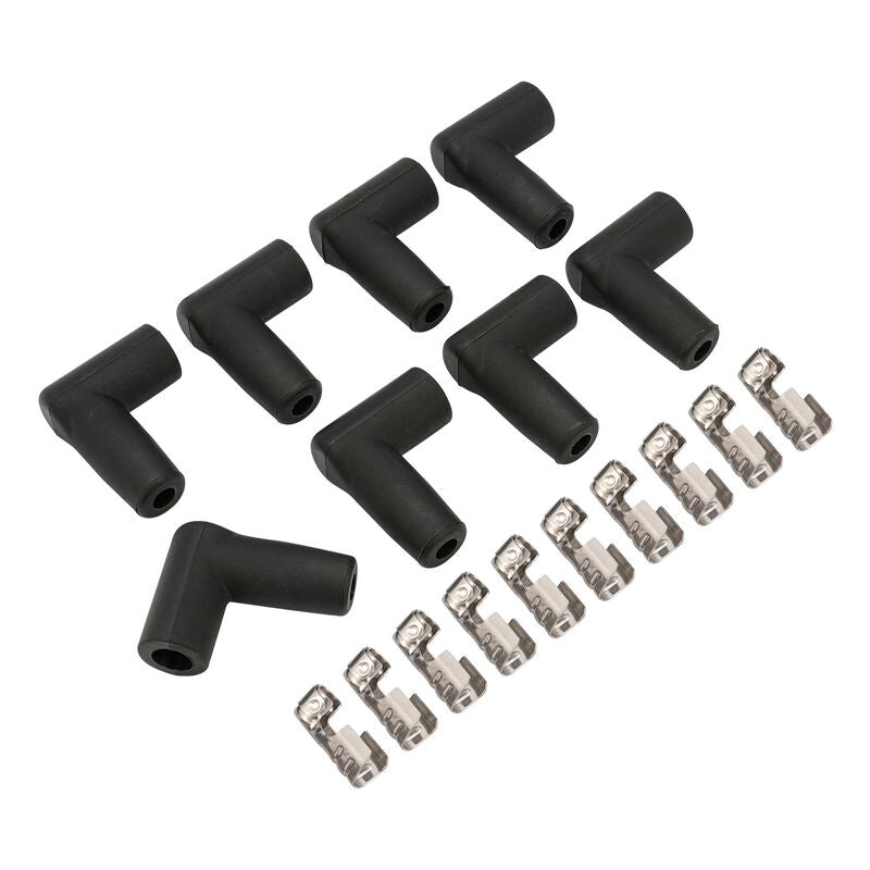 Proflow SuperMax Wire, 90 Degree Spark Plug Boot and Terminal Kit, 8 Boots, 10 Terminals, Kit - PFE-L90SPBTKT PFE-L90SPBTKT