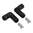 Proflow SuperMax Wire, 90 Degree Ceramic Spark Plug Boot and Terminal, 2 Boots, 2 Terminals, Pair - PFE-L90SPCTKT PFE-L90SPCTKT