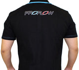 Proflow Polo Shirt, Polyester, Short Sleeve, Logo Black. Blue Collar, Men's X Small - PFE-POLO-XS
