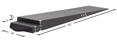 Proflow Pro Ramp, Ramps, 1 piece, 67" Long, 4.3 Degree, 5 in. Tall, Pair - PFE-PRP-TR4 PFE-PRP-TR4