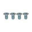 Proflow Water Pump Pulley Bolts, To Suit Allloy Pulley Countersunk Silver, 5/16 in.-24 x 5/8 in., Set Of 4 - PFE-R0005 PFE-R0005