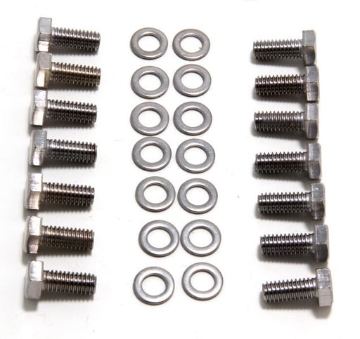Proflow Transmission Pan Bolt Kit - 5/16''-18 In Thread - 0.750 In Long, Hex Head, Steel - Zinc Oxide - Various Applications - Set Of 17 - PFE-R0031 PFE-R0031