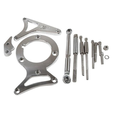 Proflow Alternator & Power Steer Bracket Kit Aluminium Polished SB For Ford 79-on - PFE-R4306 PFE-R4306