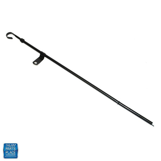 Proflow Engine Oil Dipstick with Tube Steel, Black, BB Chev V8, Each - PFE-R4958BK PFE-R4958BK
