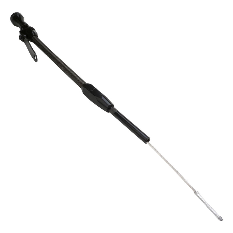 Proflow Dipstick with Tube, Engine, Braided Black Stainless Steel/Aluminium, For Chevrolet, Small Block, 1980-Up, Each - PFE-R5001BK PFE-R5001BK