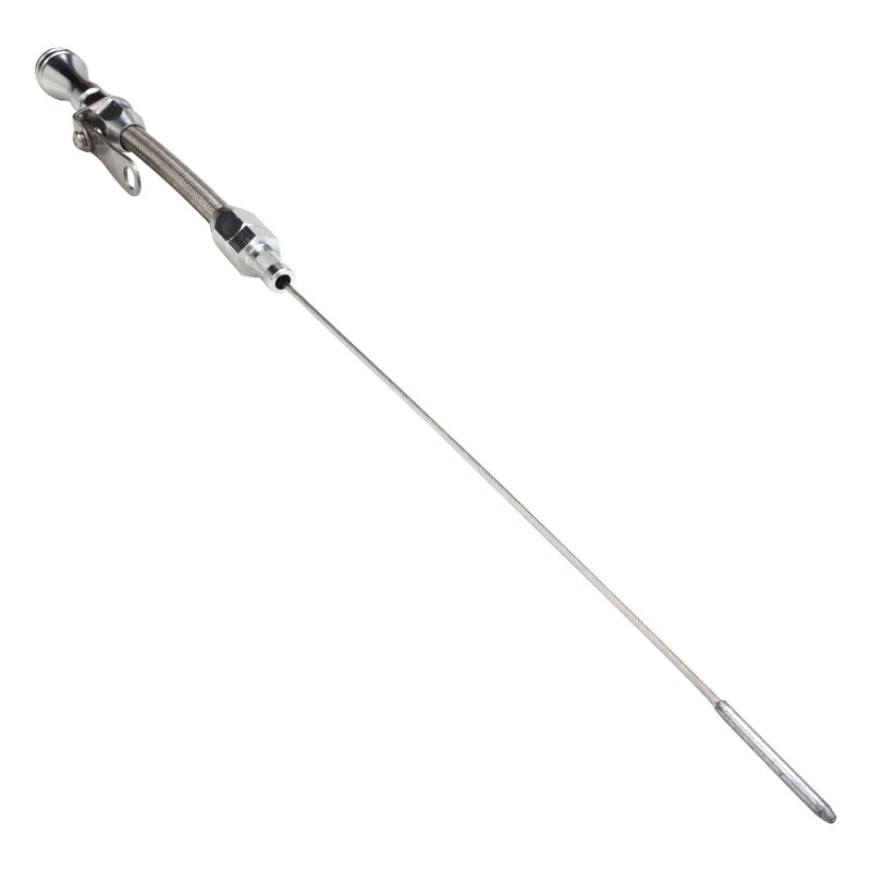 Proflow Dipstick with Tube, Engine, Braided Stainless Steel/Aluminium, For Chevrolet, Small Block, 1955-79, Each - PFE-R5002 PFE-R5002