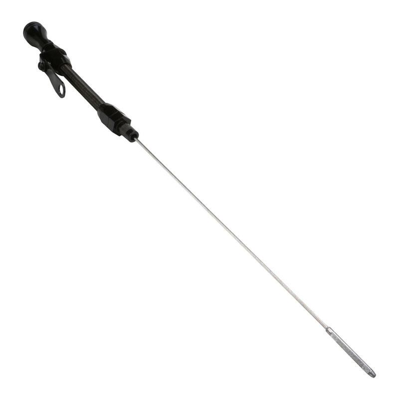 Proflow Dipstick with Tube, Engine, Braided Black Stainless Steel/Aluminium, For Chevrolet, Small Block, 1955-79, Each - PFE-R5002BK PFE-R5002BK