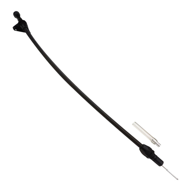 Proflow Transmission Dipstick, Braided Black Stainless Steel, Black Handle, Firewall Mounting For Ford, C-6, Each 29 in. Long - PFE-R5101BK PFE-R5101BK