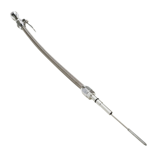 Proflow Engine Dipstick, LS Engine, Braided Stainless Steel, Tumble Polished, Chev, For Holden Commodore, LS, Each - PFE-R5114 PFE-R5114