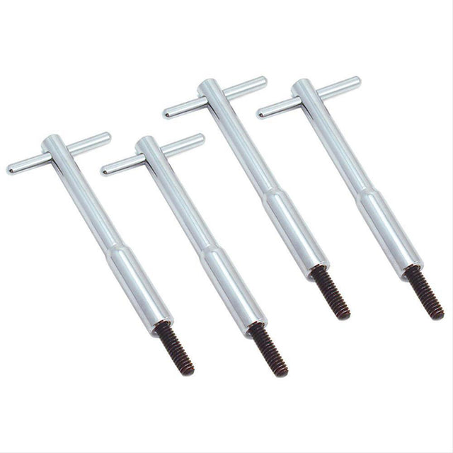 Proflow Aluminum Chrome T-Bar Valve Cover Nuts 1/4 in.-20 x 1-1/4 in. (4-5/8 in. Long) - PFE-R6018 PFE-R6018
