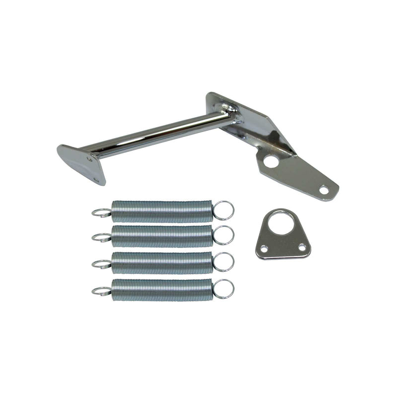 Proflow Throttle Return Spring Bracket Kit, Holley Style with Hardware (Chrome Steel), Kit - PFE-R6056 PFE-R6056