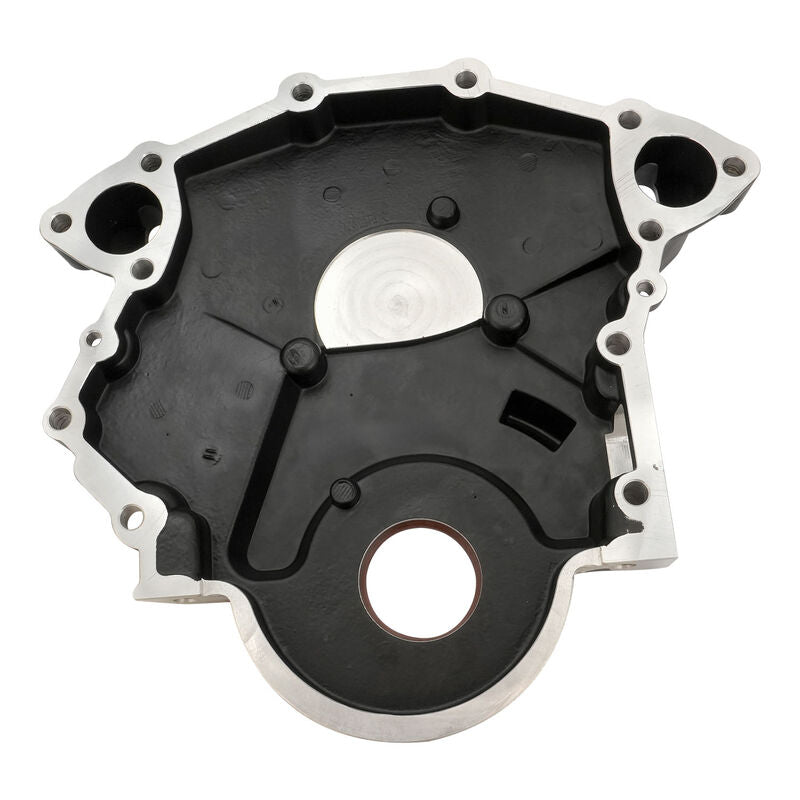 Proflow Timing Cover Kit Aluminium, Holden V8 All 253/308 And 304 EFI, Cast Aluminium, Black - PFE-R6308-BK