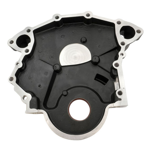 Proflow Timing Cover Kit Aluminium, Holden V8 All 253/308 And 304 EFI, Cast Aluminium, Black - PFE-R6308-BK