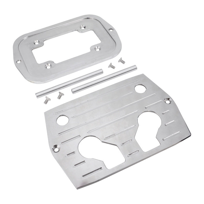 Proflow Battery Hold-Down, Aluminum, Polished, Optima 34/78 or 34 Series - PFE-R6323