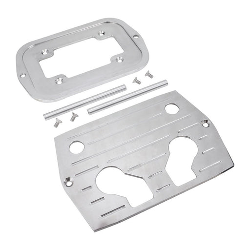 Proflow Battery Hold-Down, Aluminum, Polished, Optima 34/78 or 34 Series - PFE-R6323