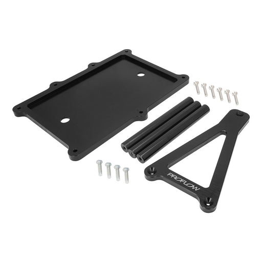 Proflow Universal Deluxe Battery Mount Hold Down, Universal & XS Power, Billet Aluminium, Black - PFE-R6331BK